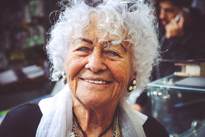 Portrait of smiling senior woman