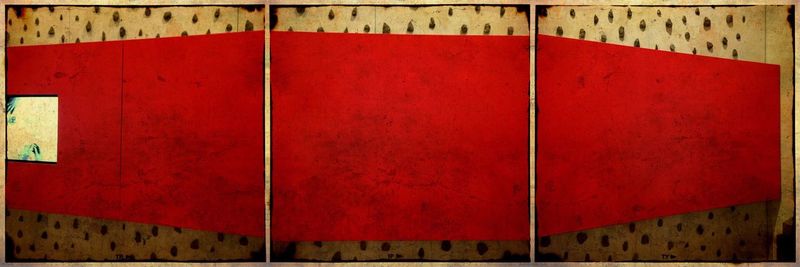 Closed door of building