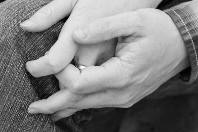 Close-up of baby hands