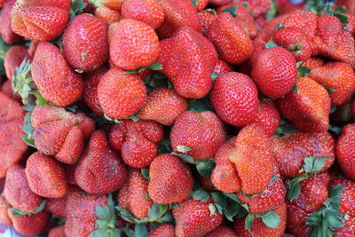 Full frame shot of strawberries