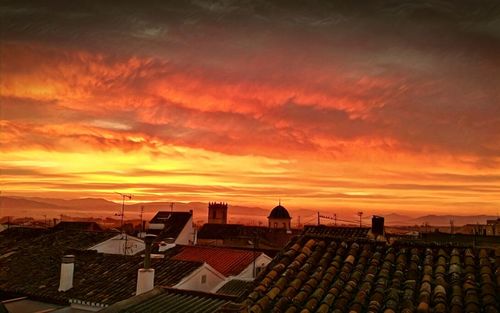 Scenic view of sky during sunset