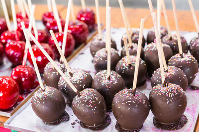 Close-up of christmas decorations