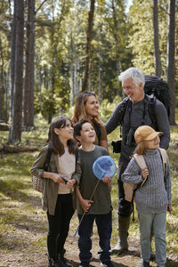 Group of people in the forest