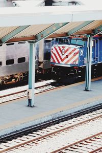 Train at railway station