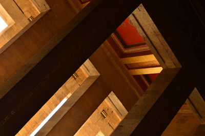 Low angle view of staircase in building