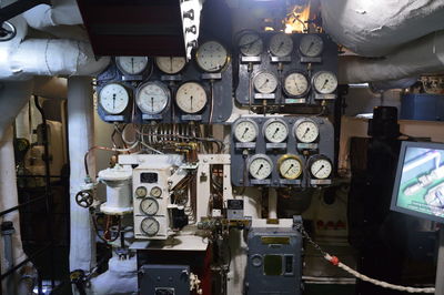 A picture inside a ww2 light cruiser ship