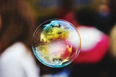 Close-up of bubbles