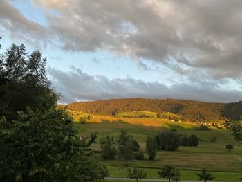 Scenic view of landscape against sky