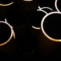 Close-up of fire against black background