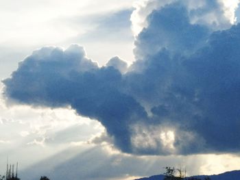 Low angle view of clouds in sky