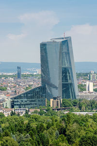 Modern cityscape against sky