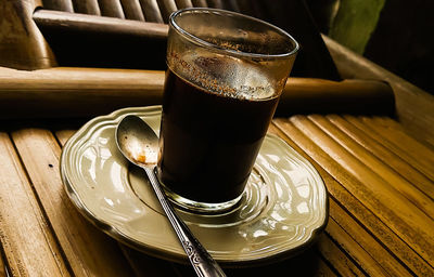 Close-up of drink on table