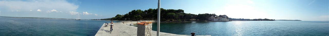 Panoramic view of sea against sky