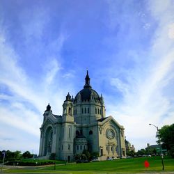 Low angle view of historical building against sky