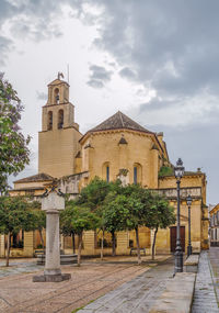 Exterior of historic building against sky