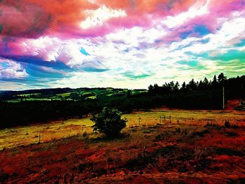 Scenic view of landscape against sky
