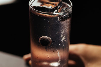 Close-up of drink on table