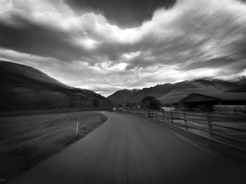 Road passing through landscape