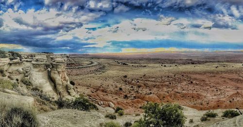 Scenic view of landscape against sky