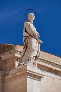 Low angle view of statue