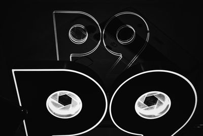 Close-up of food on black background