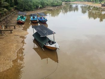 Boats in water