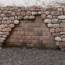 Stack of stone wall