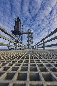 Low angle view of bridge against sky