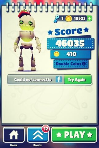 New score in subway surfers