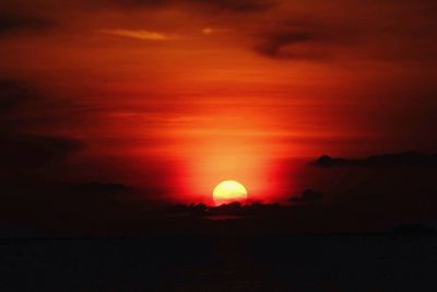 Scenic view of sunset sky