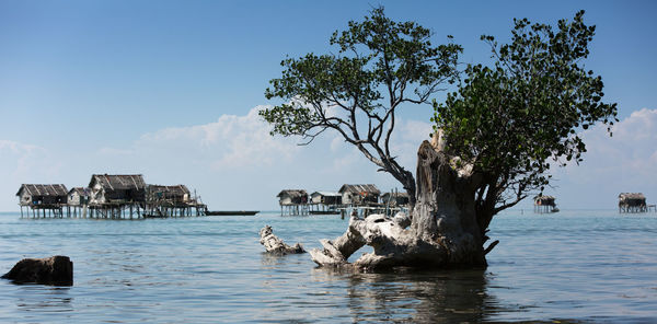 Panoramic view of sea against sky