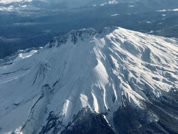 Scenic view of snowcapped mountains