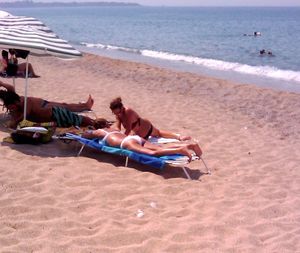 People on beach