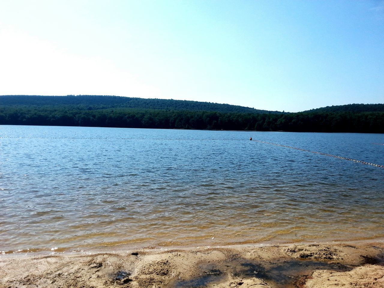 water, clear sky, tranquil scene, tranquility, scenics, copy space, beauty in nature, nature, blue, lake, beach, mountain, sand, shore, landscape, idyllic, sea, non-urban scene, day, calm