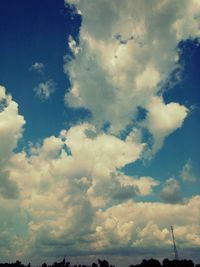 Low angle view of cloudy sky