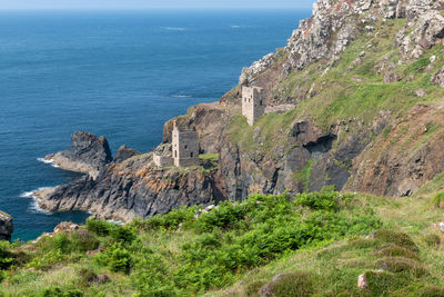 The engine houses at the crowns mine at botallack mine in cornwall