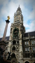 Low angle view of big ben against clear sky