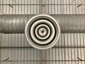 Air vent, air duct, round circle shape, at the ceiling in singapore
