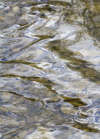 Full frame shot of water flowing in river