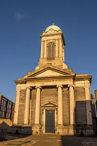 Low angle view of historical building against sky