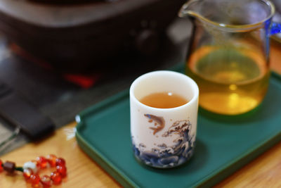 Close-up of coffee on table