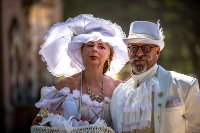 Portrait of couple at wedding 