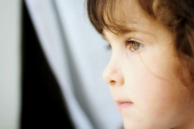 Close-up portrait of cute boy