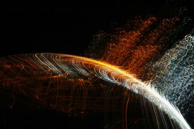 Light painting at night