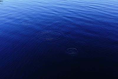 High angle view of rippled water in lake