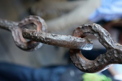 Close-up of rusty metal