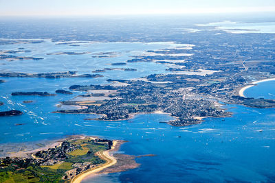 Aerial view of bay