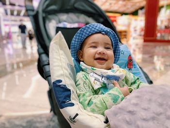 Portrait of cute baby girl