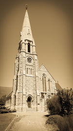 High angle view of church