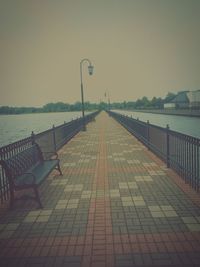 Empty footpath at night